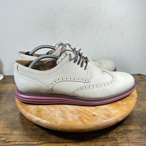 Cole Haan ØriginalGrand Wingtip Oxford Nubuck Beige...